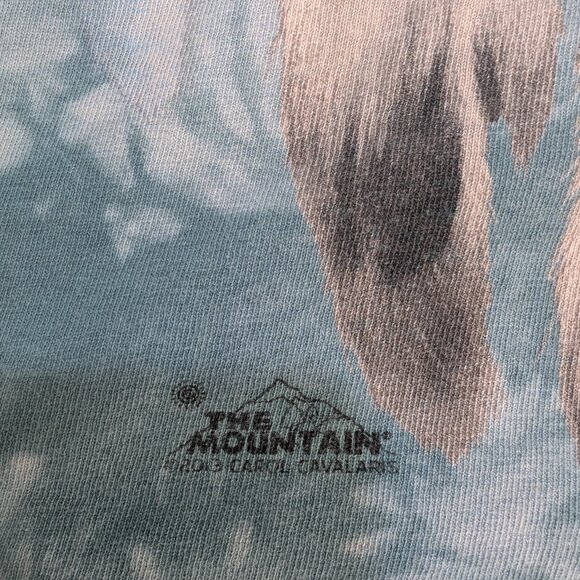 The Mountain Men's Vintage 100% Cotton Wolf Heart Classic T-Shirt Size XL - Picture 11 of 13